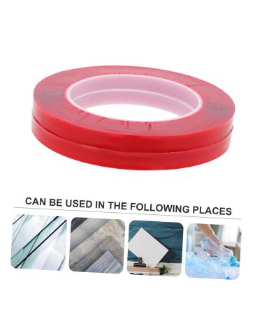 EXCEART Nail Tapes 2 Rolls high viscosity display Card No substrate acrylic nail glue nail art showing tape adhesive tape double sided tape no trace self adhesive nail display tapes - Buy Online on SooperMarket.com