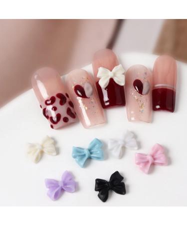 30 3D Nail Art Decorations 3D Bows Nail Colorful Bowknot Nail Accessories For Nail Art Designs DIY Crafting Bows Nail - Buy Online on SooperMarket.com