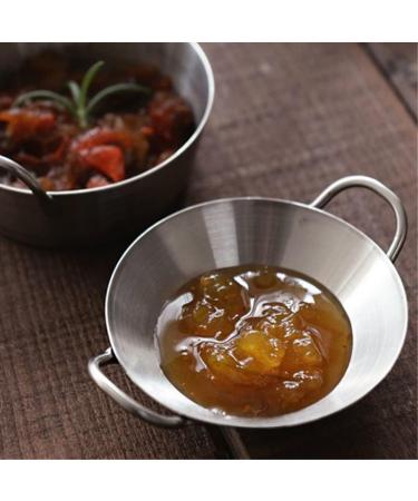 Zerodeko Small Condiment Dish with Ears Japanese Side Dishes Soy Sauce Dishes Sushi Dip Bowls Snack Dish Dipping Sauce Plate Sushi Dipping Bowl Home 304 Stainless Steel Korean The Dish 11X8.5CM Silver - Buy Online on SooperMarket.com