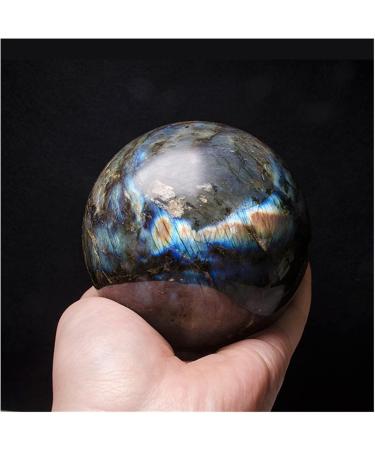 Natural Crystal Rough Natural Sphere Natural Flashy Labradorite Ball Sphere 1pc for for Decoration Gift Decoration feng Shui. (Color : 55-65mm) - Buy Online on SooperMarket.com