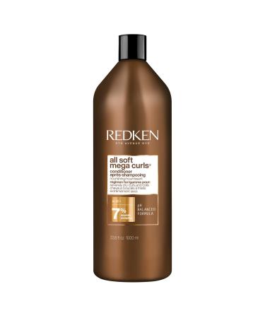 Redken All Soft Mega Curls Conditioner | For Extremely Dry Hair | For Curly & Coily Hair | Nourishes & Softens Severely Dry Hair | With Aloe Vera 33.8 Fl Oz (Pack of 1)