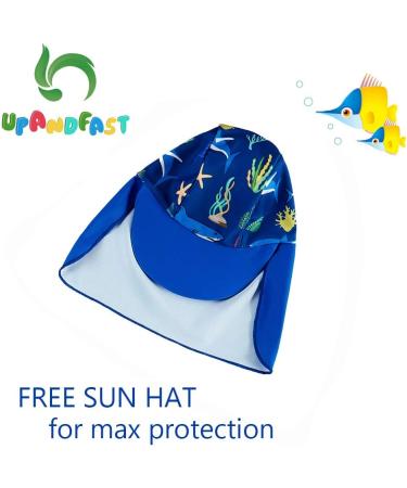 UPF 50+ Shark Print Baby Swimwear with Snap Bottom | 9-12 Months - Buy Online on SooperMarket.com