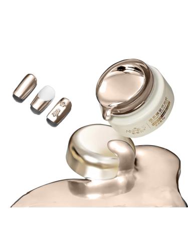 Metallic Painting Gel for Nails Mirror Metallic Nail Polish Silver Gold Painted Gel Nail Polish Mirror Nail Polish Gel 3D Metal Mirror Effect Premium Salon Manicure Pigments (Gold)