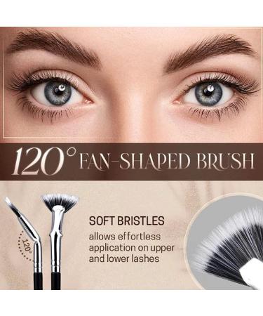 Dolly Mascara Fan Brush Set for Flawless, Clump-Free Lashes - Anjoize Eyelash Brush (2pcs) - Buy Online on SooperMarket.com