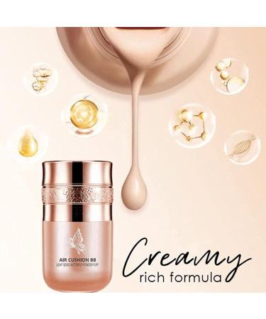 Buy Butterfly Cushion BB Cream - Air Cushion CC Cream & Moisturizing Concealer - Easy to Use Liquid Foundation in Ivory White - International Shipping - Buy Online on SooperMarket.com