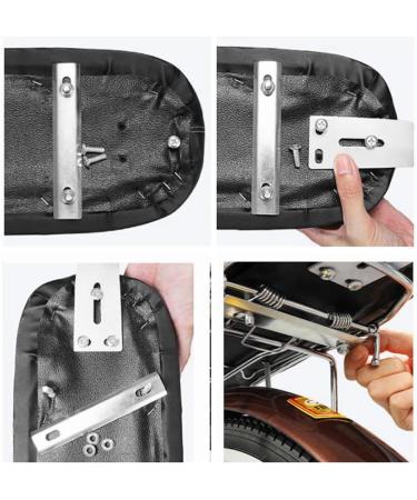 Universal Bicycle Rear Child Safety Seat Set with Armrests, Footrests, Cushion, Backrest, Handrail, Bell - Black - Buy Online on SooperMarket.com