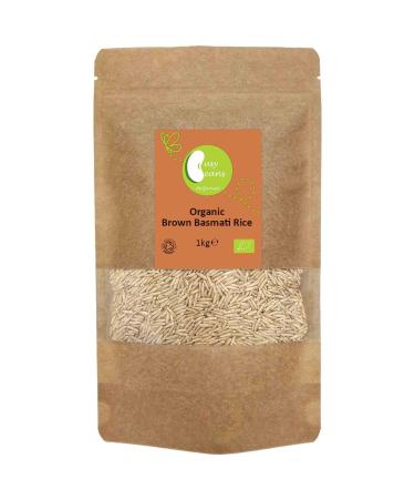 Organic Brown Basmati Rice - Certified Organic- by Busy Beans Organic (1kg)