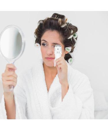 Veeteah Eye Lash Curler Heat - 230mah Battery Intelligent Heating Eyelash Curler Rechargeable Ergonomic Eyelashes Curler Eye Lash Makeup for Naturally Curling and Ironing Eyelash White - Buy Online on SooperMarket.com