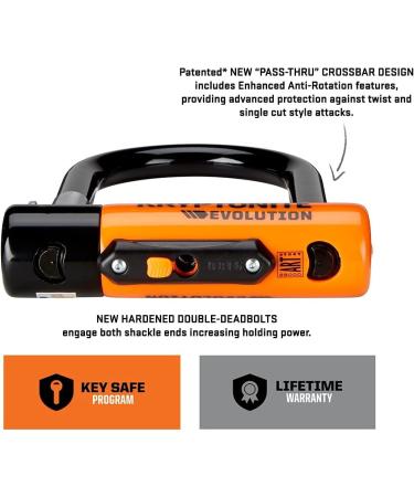Kryptonite Evolution Standard Bike U-Lock | Heavy Duty Anti-Theft 14mm Shackle Lock with Mounting Bracket | High Security for Bicycles & Scooters - Buy Online on SooperMarket.com