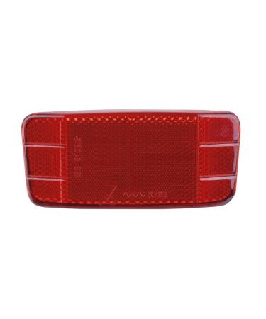 Bicycle reflector rear reflector for luggage carrier 50x110 mm STVZO red