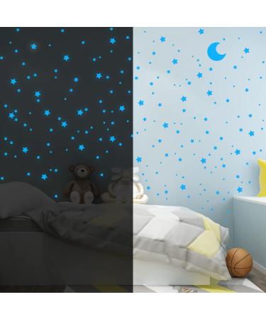 Glow Ceiling Stars Blue - Kids Bedroom Decor Wall Stickers - Buy Online on SooperMarket.com