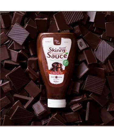 CleanFoods Almost Skinny Sauce Choco 9 x 425 ml I Chocolate Sauce e.g. for Pancakes Waffles I Only 26 Calories per 100 g Pack of 9 - Buy Online on SooperMarket.com