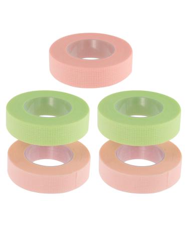 Angoily 5 Rolls Grafting Eyelash Tape Grafting Eyelash Tool Eyelash Extension Supplies Facial Tools Lip Eyelash Extension Adhesive Tape Natural Non-Woven Fabric Clean
