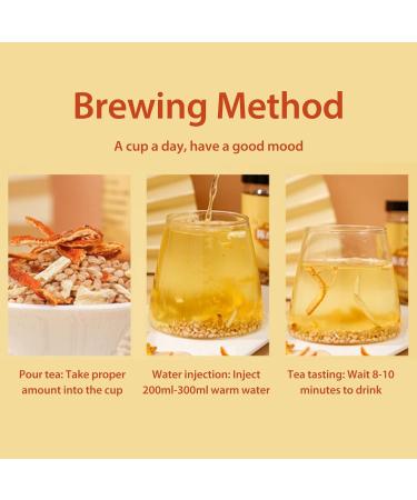 Orange Peel Ginger Rice Tea Herbal Tea Canned Fried Shredded Ginger Rice Tea Health Preserving Flower Tea - Buy Online on SooperMarket.com