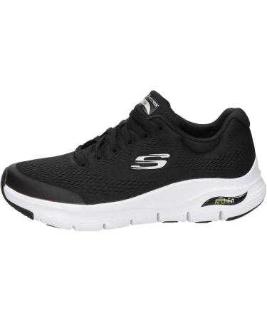 Skechers Women's Arch Fit Infinity Cool Sneakers - 43 EU Black Textile Synthetic with White Trim | International Shipping Available - Buy Online on SooperMarket.com