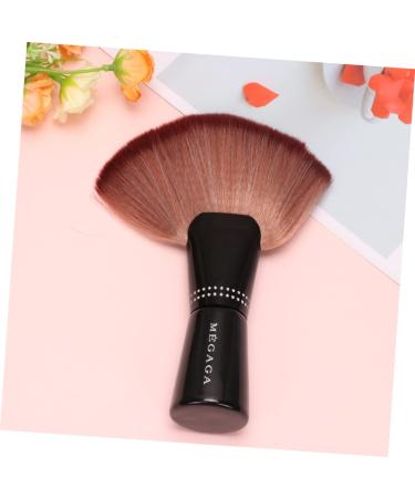 Beavorty Mineral Cutting Barber Cream - Highlighter Tool & Blending Brush for Face Makeup | Nylon Fan Brush for Blush & Foundation | 20x4x16cm Coffee Color - Buy Online on SooperMarket.com