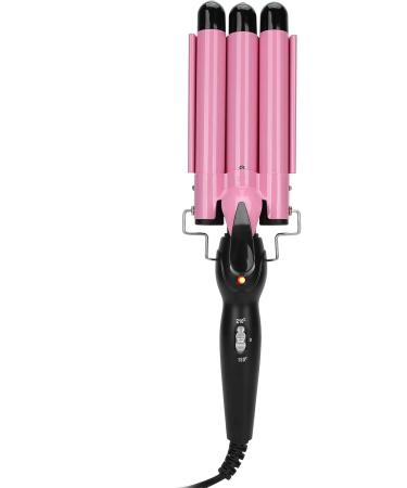 3 Barrel Curling Iron Wand Adjustable Hair Curler Waver Crimper 110V 240V Fast Heating Easy Temperature Adjustment Hair Styling Suitable for Wavy Hairstyles (22mm) - Buy Online on SooperMarket.com