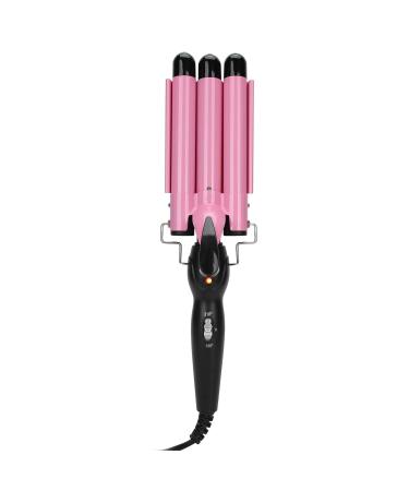 3 Barrel Curling Iron Wand Adjustable Hair Curler Waver Crimper 110V 240V Fast Heating Easy Temperature Adjustment Hair Styling Suitable for Wavy Hairstyles (22mm)