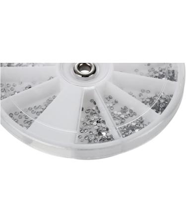 Sahkgye Carousel Silver Diamant Crystal Nail Art Glitter 1.5 mm Wheel - Buy Online on SooperMarket.com