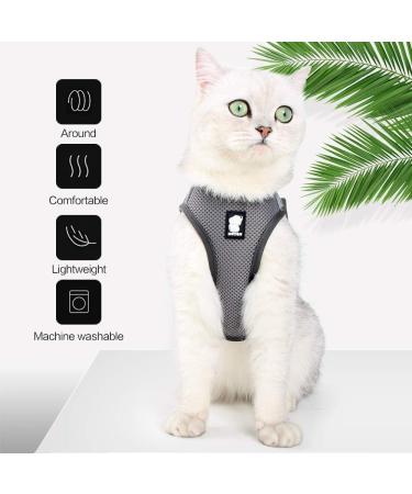 Lianzimau Cat Dishes & Ultra Light Adjustable Running Vest for Kittens & Puppies - Soft Padded Escape Protection Jacket (1 Pack) - New Gray - Buy Online on SooperMarket.com