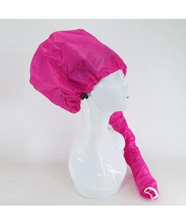 Towarm Portable Soft Hair Drying Cap - Adjustable Bonnet Hood Hat for Home Salon Use - Grey/Pink - Buy Online on SooperMarket.com