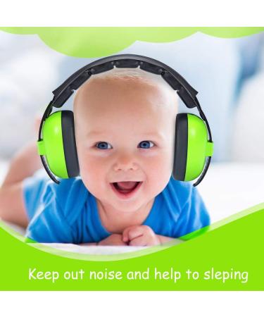 CHAMPS Baby Earmuffs - Noise Protection Headphones for Babies | Green | International Shipping Available - Buy Online on SooperMarket.com