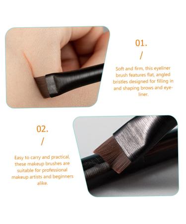 Balacoo Eyeliner Brush Set - 6 Multipurpose Makeup Brushes for Eyeliner & Eyebrows | Newborn Bevel Wood Toiletries - Buy Online on SooperMarket.com