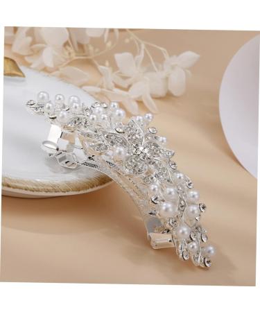 HAPINARY Rhinestone Hair Clip Headwear for Women Flower Hair Clips for Women Rhinestone Flower Hair Clip Girl Headdress Flower Hair Barrette Sparkly Hair Clip Hair Accessory Bride Abs - Buy Online on SooperMarket.com