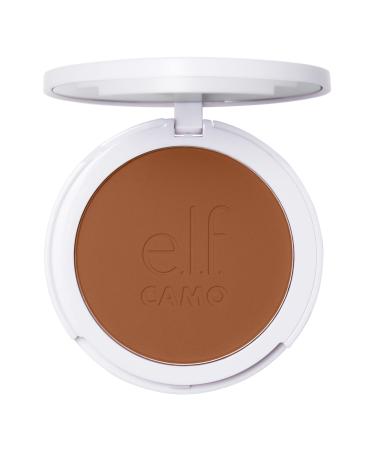 e.l.f. Camo Powder Foundation Lightweight Primer-Infused Buildable & Long-Lasting Medium-to-Full Coverage Foundation Tan 460 W Tan 460 W 8 g (Pack of 1)