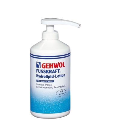 GEHWOL Fusskraft Hydrolipid Lotion foot cream with urea dry feet 500 ml with dispenser 500 ml (1 pack)