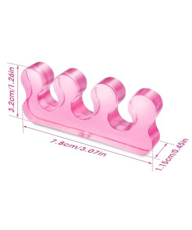 Molain 4Pcs Washable Toe Separators for Pedicure - Nail Polish Application, Style E - Buy Online on SooperMarket.com