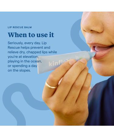 Kinfield Minty Lip Rescue Balm - Moisturizing Treatment for Dry, Chapped Lips - Untinted with Beeswax - 0.5 oz - Buy Online on SooperMarket.com