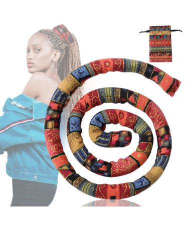 Spiral Lock Hair Tie Bendable Hair Bands Ethnic Style Hair Ropes Ties Horsetail Headband Colorful Dreadlocks Long Ponytail Holders Hair Accessories