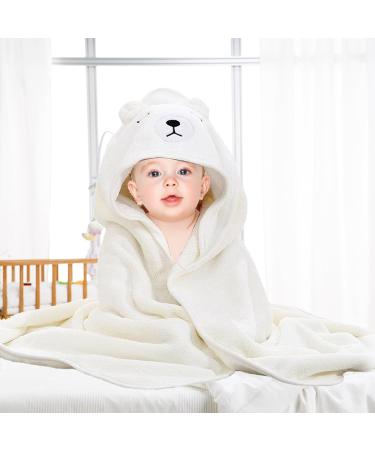 Funmo 3-Pack Hooded Baby Towels | Soft Super Absorbent Bath Towels (80x80 cm) for Ages 0-5 | Cute Patterns & Comfort - Buy Online on SooperMarket.com