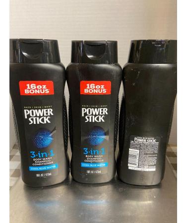 3 in 1 Shampoo Conditioner and Body Wash Cool Blue Water (3 EA 16 Oz)
