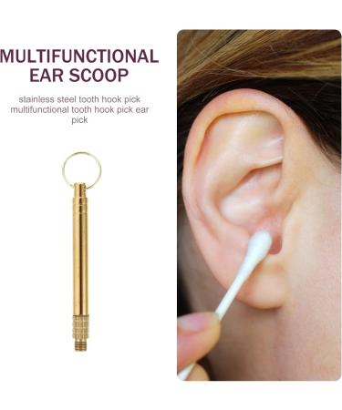 3pcs Yellow Earwax Removal Spoon Set - Reusable and Comfortable Cleaning Tools with Keychain - Healeved - Buy Online on SooperMarket.com
