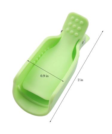 50 Pcs Nail Polish Remover Clips - Acrylic Soak Off Cap for UV Gel Polish Removal in 5 Colors - Buy Online on SooperMarket.com