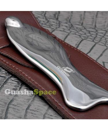 GuashaSpace Medical Grade Stainless Steel Soft Tissue Physical Therapy Chiropractic Sports injuries Therapy Gua Sha Tool Guasha Scraping Tool (ST015 Type) - Buy Online on SooperMarket.com