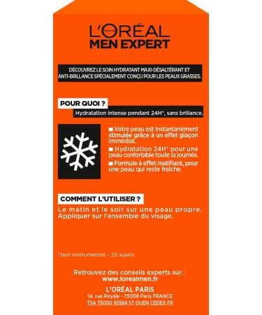 L 'Oreal Paris Gel Hydratant d salt rant Men Expert 50 ml - Buy Online on SooperMarket.com