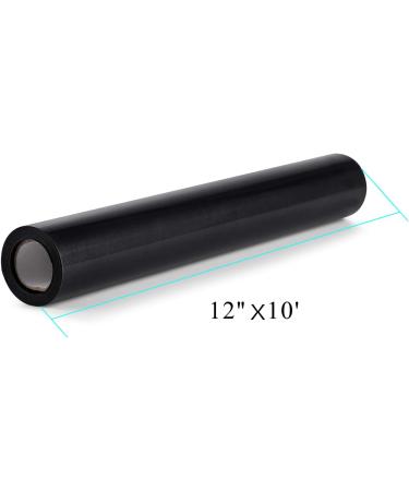 Black Heat Transfer Vinyl Bundle - 12 x 10' Rolls - Easy Cut & Weed - DIY Heat Press Design for T-Shirts, Clothes, Hats & Textiles - Buy Online on SooperMarket.com