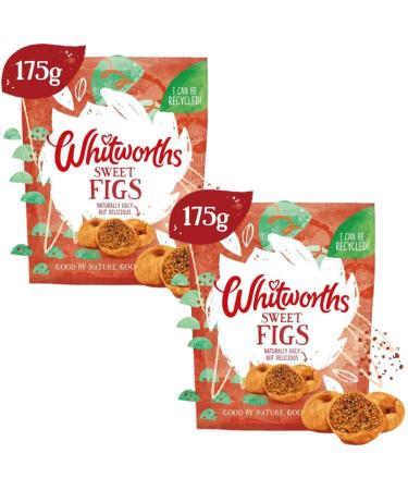 Dried Figs 175g - Bundle Consisting of Whitworths x2 Pack