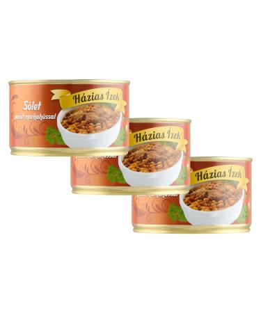 Hazias Izek Hungarianian Cholent with Marinated Beef 400 g Pack of 3