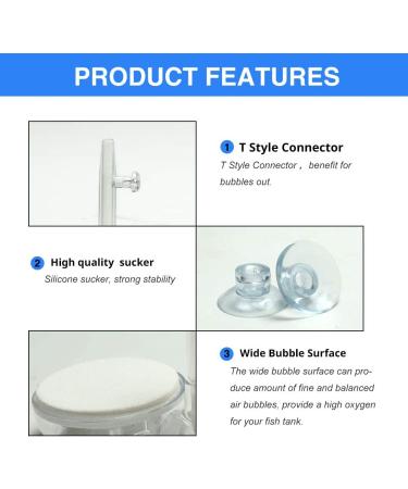 UPETTOOLS Aquarium Nano Bubble Stone Kit with Control Valve - Super-High Dissolved Oxygen Diffuser for Fish Tank and Hydroponic System - Buy Online on SooperMarket.com