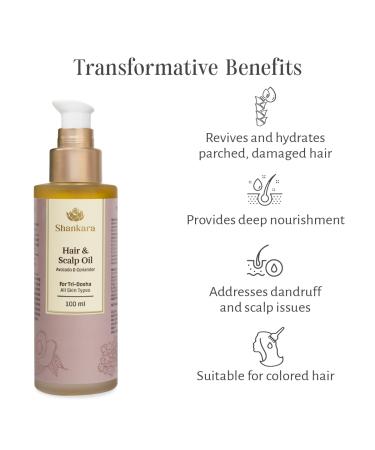 Shankara Hair and Scalp Oil | Organic Avocado & Alma Formula for Hair Growth & Damage Repair | 100ml - Buy Online on SooperMarket.com