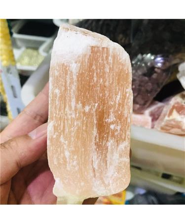 Collection Natural raw Yellow Gypsum Stone Selenite Healing Crystal Specimen (Size : 100-130g) - Buy Online on SooperMarket.com
