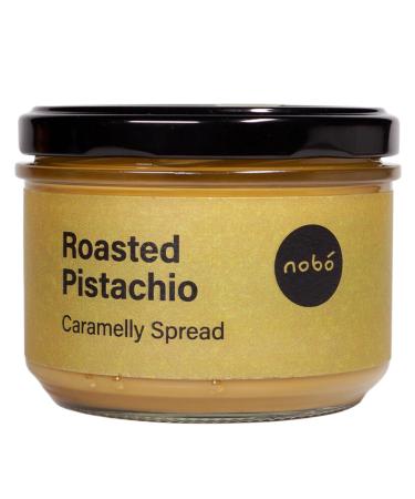 nob Pistachio Spread - With Roasted Pistachios Cashew Nuts Coconut Sugar & Extra Virgin Olive Oil - Plant Based Refined Sugar Free Palm Oil Free Gluten Free - 200g Pistachio Cream Nut Butter