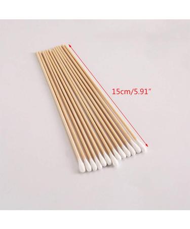 WT-DDJJK Cleaning Swabs - 100/200pcs 6 Long Wooden Handle Cotton Swab Applicators for Efficient Cleaning | International Shipping Available - Buy Online on SooperMarket.com