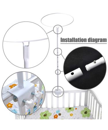 Adjustable Mosquito Net Stand Holder for Baby Crib - Clip-On Bracket - Buy Online on SooperMarket.com