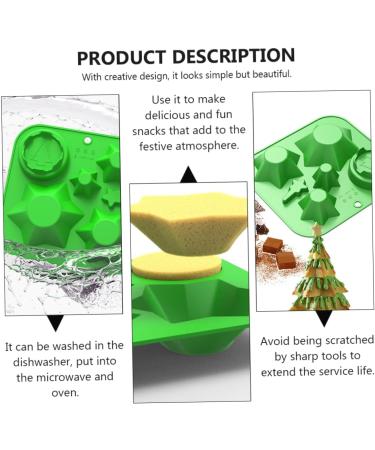 Cabilock Candy Chocolate 2pcs Biscuit Mold Silicone Molds Silicone Cake Baking DIY Mold Simple Mold Grill Plate Epoxy Resin - Buy Online on SooperMarket.com