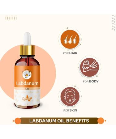 Crysalis Labdanum Pure Essential Oil (Cistus ladaniferus) Steam Distilled Essential Oil - 15ml Labdanum 15 ml (Pack of 1) - Buy Online on SooperMarket.com